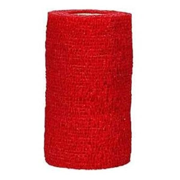 Andover Coated Products Bandage 1.5"X5Yd Compression Elastic Red Latex Non-Sterile 48/Ca - 3150RD-048