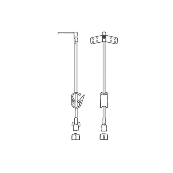 All-Med Medical Products Administration Set Ncrng 90Deg Hbr 20Gx1" 7" Priming Volume 0.6Ml 12/Bx - 50-2033