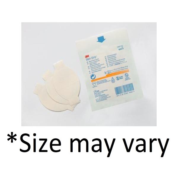 3M Healthcare System Wound Closure Steri-Strip 2-3/8X1-7/8" Waterproof Tan 5/Envelope 4X25/Ca - W8512