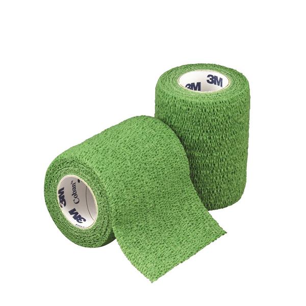 3M Healthcare Bandage Coban Wrap Elastic 3"X5Yd Latex Non-Sterile Green 24/Ca - 1583G