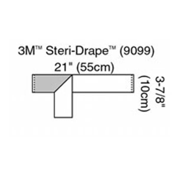 3M Healthcare Tape Operation Steri-Drape 21X3" Blue 500/Ca - 9099
