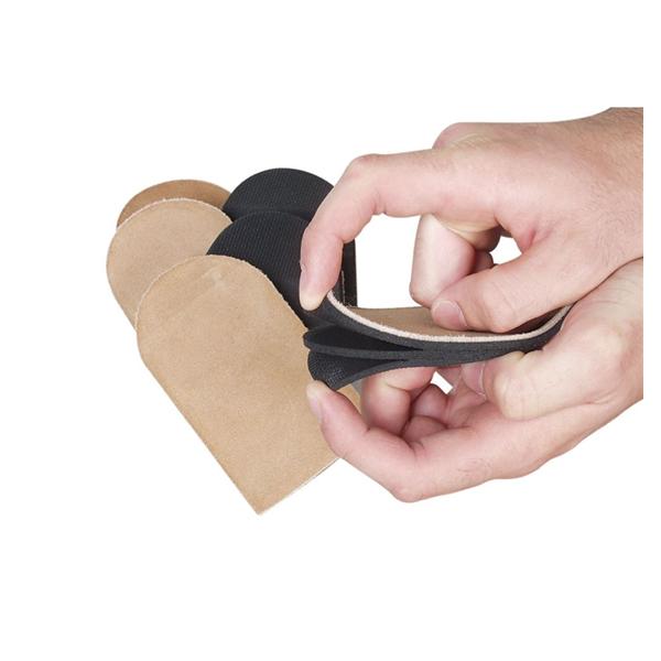Alimed Lift Peel-Away Heel Leather/Rubber 2X4.25" 3/8"-1/4"-1/8" Brown Size Small 6/Box - 64444/NA/NA/SM