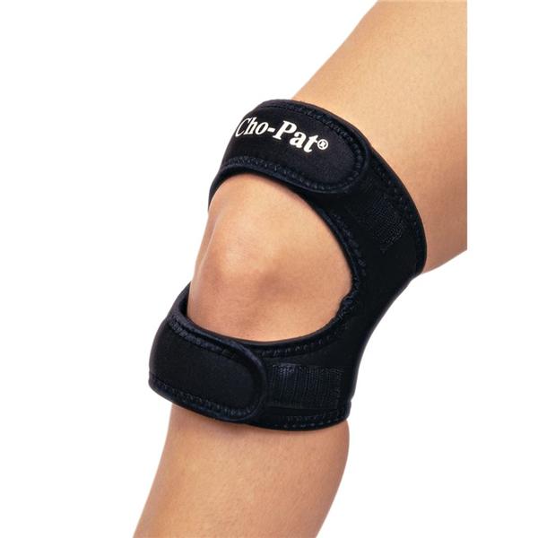 Alimed Strap Stabilizer Cho-Pat Dual Action Adult Knee Black Size Medium Ea - 62984