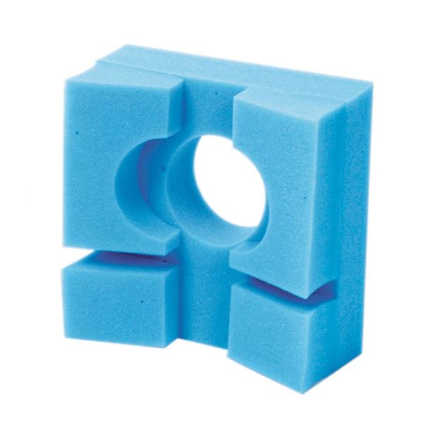 Alimed Positioner Headrest Head Richards Slotted Polyurethane Foam Blue 8X8.5X3.75 6/Ca - 930161