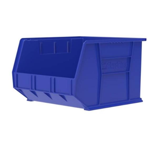 Akro-Mils Bin Storage Akrobins 18X16-1/2X11" Blue Polymer 3/Cr - 30270BLUE
