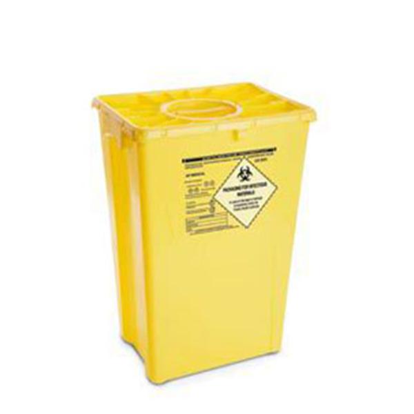 AP Medical Container Sharps 12Gal Polyethylene Horizontal Drop Yellow 8/Case - FGAP50DYC001