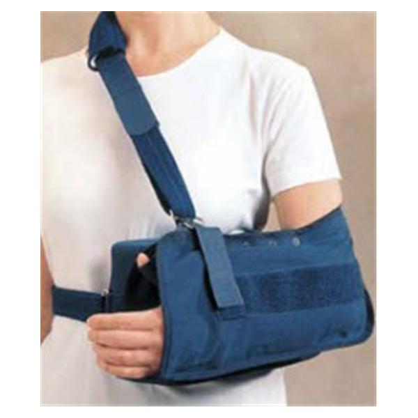 Anatomy Supply Sling Abduction Rolyan Shoulder Elbow To Mcp 11" Blue Size Small Ea - A54930