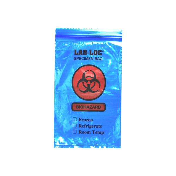 Elkay Plastics, Co Lab-Loc Specimen Transport Bag Blue Reclosable Closure 1000/Ca - LAB20609BE