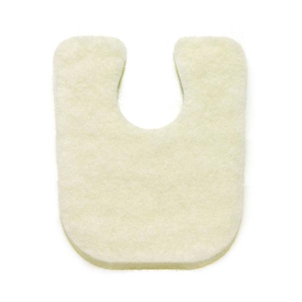 Econoline Products Pad Orthopedic U-Lesion Wide Clls Felt 1-7/8X2.5 .25 Adhesive White 100/Pk - 1008482