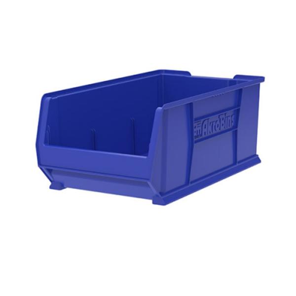 Akro-Mils Bin Storage Super-Size Akrobins 29-7/8X16-1/2X11" Blue Plastic W/ Lbl Hldr 1/Ca - 30293BLUE