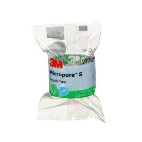 3M Healthcare Tape Surgical Kind Removal Silicone 1"X1.5Yd Adhesive Blue 100Rl/Box, 5 Bx/Ca - 2770S-1