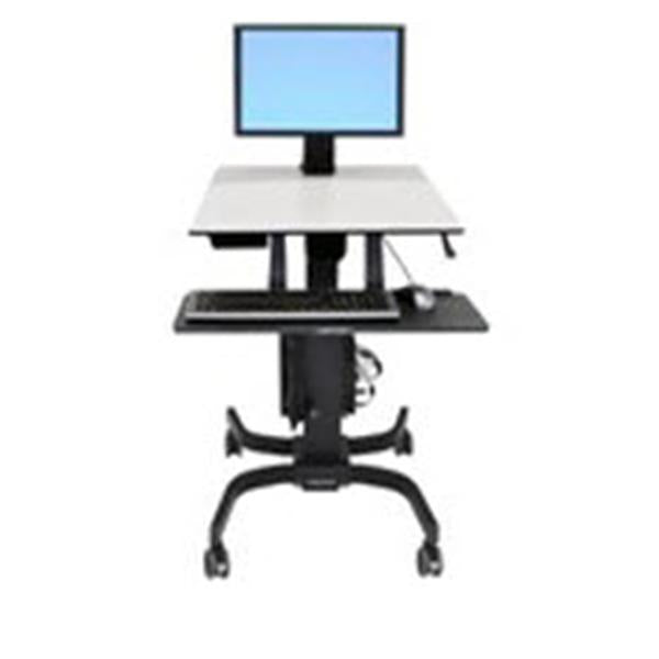 Ergotron Cart Workstation Workfit Mobile For Computer Black Ea - 24-216-085