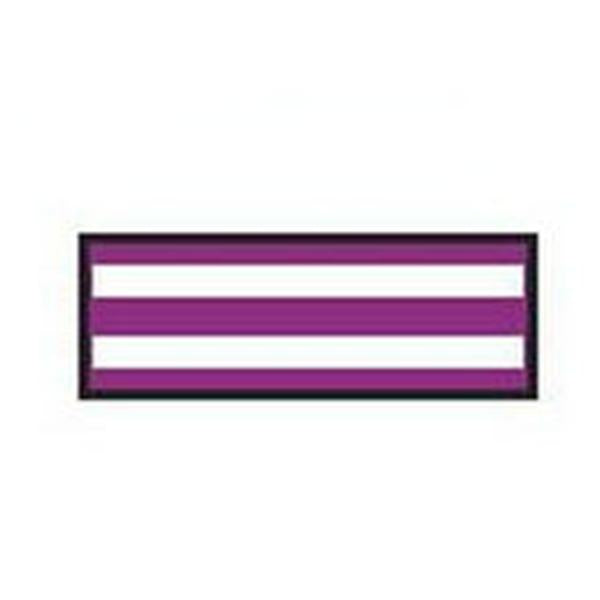 Aspen Surgical Tape Instrument Id Colortrack 8-1/2X11" Sheet/1/4" Flexible White/Plum Stripe Ea - 154017EEA