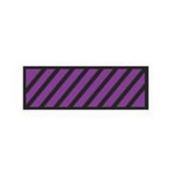 Aspen Surgical Tape Instrument Id Colortrack 8-1/2X11" Sheet/1/4" Flexible Pur/Blk Dgnl Strp Ea - 159001EEA
