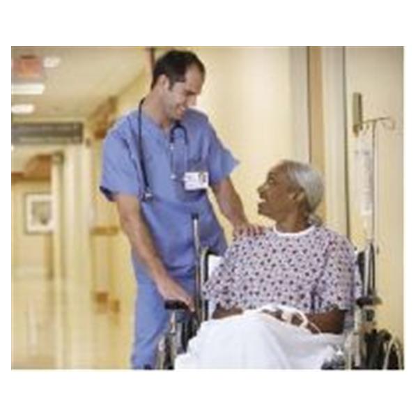 Encompass Group Gown Patient 55% Cotton / 45% Polyester 68X48 Unsx Blu/Muv Atlnts Adlt Ea - 45268-ATL