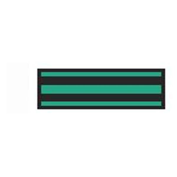 Aspen Surgical Tape Instrument Id Colortrack 8-1/2X11" Sheet/1/4" Flexible Blk/Klygrn Strp Ea - 153003EEA