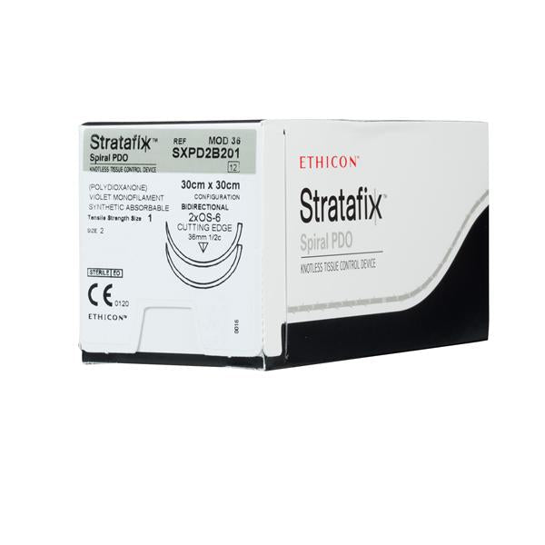 Ethicon Inc,a J & J Company Suture 1 Pdo Os-6/Os-6 Stratafix Spiral Pdo Violet 12" 2Arm Mnflmnt Abs 12/Bx - SXPD2B201