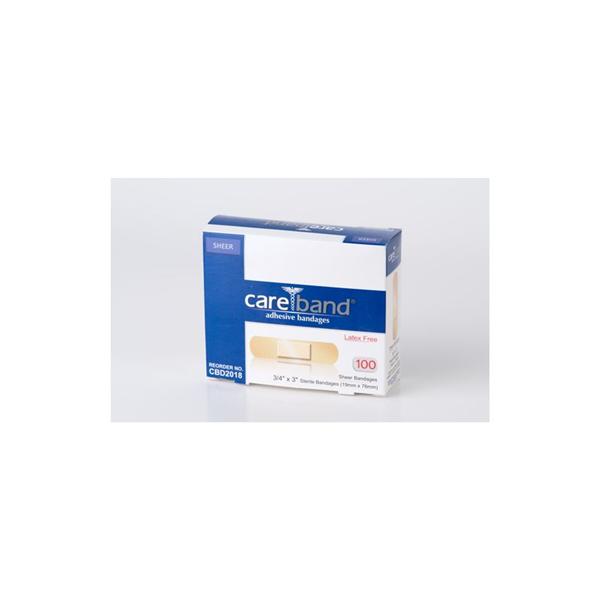 Aso Corporation Bandage Fabric Qwikstrip 1X3" Sheer Not Made With Natural Rubber Latex 1200/Ca - CBD2019