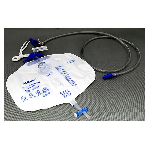 Amsino International Bag Drainage 2000Ml Clear-Poly Csr Wrap 20/Ca - AS32600
