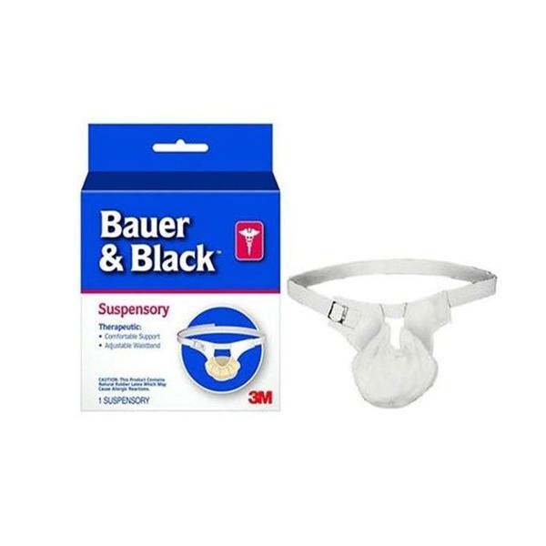 3M Healthcare Supporter Athletic Regular Bauer & Black Men White Size Large 48/Ca - 202430