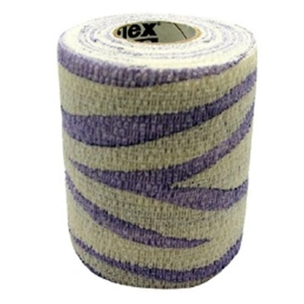 Andover Coated Products Tape Athletic Powerflex Elastic 3"X6Yd Cohesive Purple/White 48Rl/Ca - 4730PU-048