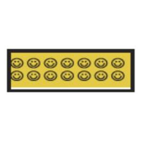 Aspen Surgical Tape Instrument Id Colortrack 8-1/2X11" Sheet/1/4" Flexible Ylw/Blk Sml Fc Ea - 158070EEA