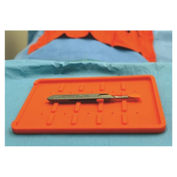 Ansell Sandel Medi Solutions Tray Neutral Zone Sharpsrink Non-Magnetic Fabric Orange For Sharps 6/Case - 1148-NS
