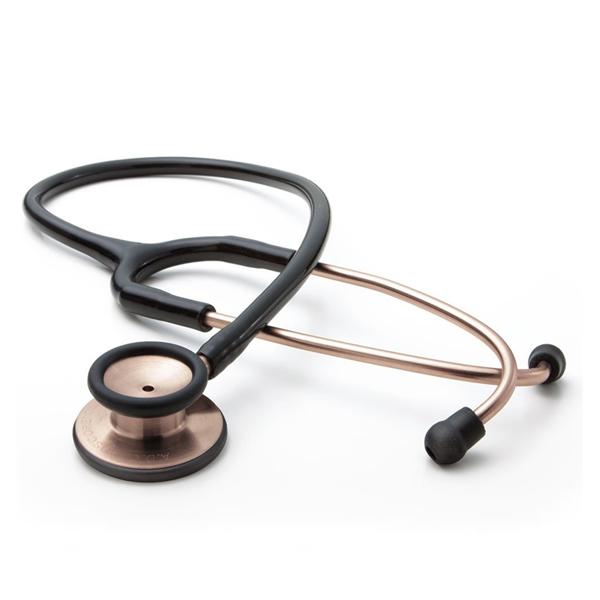 American Diagnostic Corp. Stethoscope Classic Adscope 603 Copper Finish/Black Tubing Adult 31" Nchl 2Hd Ea - 603COP