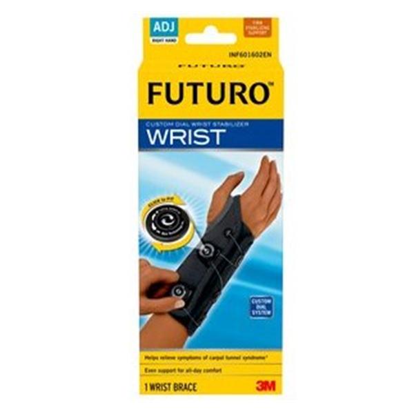 3M Healthcare Stabilizer Dial Futuro Wrist Black Right 12/Ca - 601602ENR