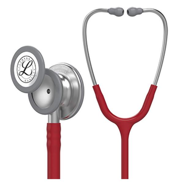 3M Healthcare Stethoscope Classic Littmann Classic Iii Burgundy Adlt/Ped 27" Nchl 2Hd Ea - 5627