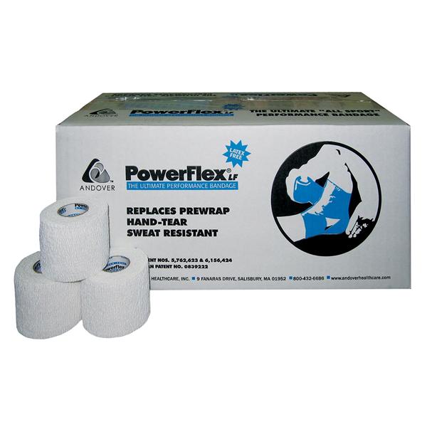 Andover Coated Products Bandage Powerflex Elastic 1.5"X6Yd Lf Cohesive White 32Rl/Ca - 4815WH-032