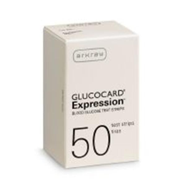 Arkray USA Glucocard Expression Blood Glucose Test Strips For Dme 50 Count 50/Bx - 570050