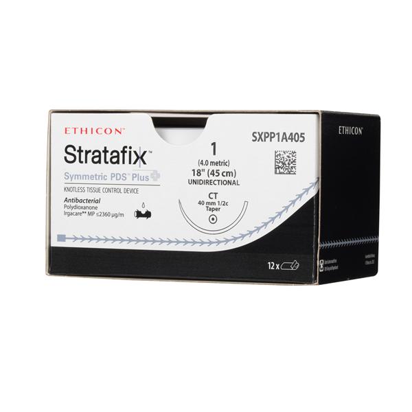 Ethicon Inc,a J & J Company Suture 1-0 Pdo/Trclsn Ct Stratafix Symmetric Pds Plus Vio 18" Mnflmnt Abs 12/Bx - SXPP1A405