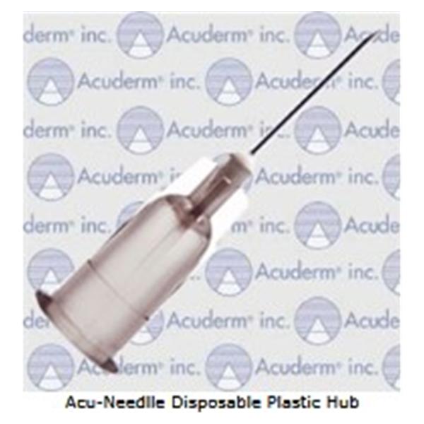 Acuderm Needle Luer Lock/ Luer Slip 33Gx1/2" Acuneedle Conventional 100/Bx, 1 Bx/Ca - NP335