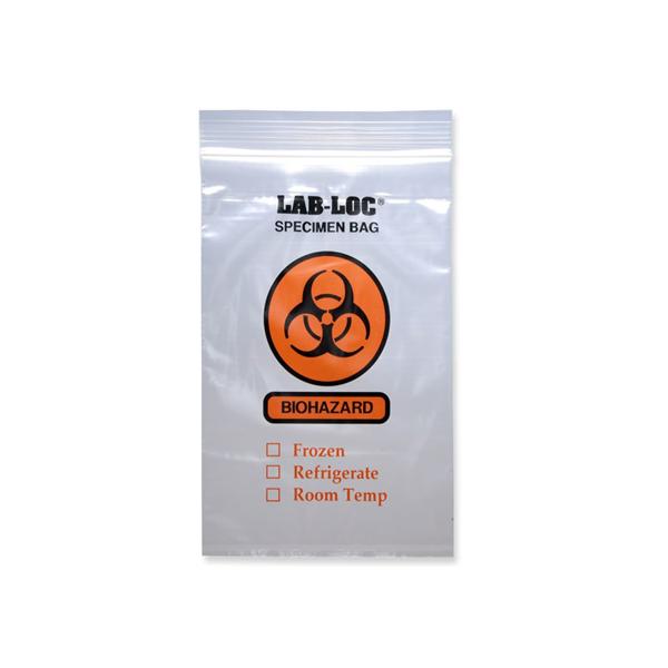 Elkay Plastics, Co Bag Transport Lab-Loc 12X12" Zipper Closure Ldpe Rd/Clr 2Mil Symbl Ns 1000/Case - LAB21212