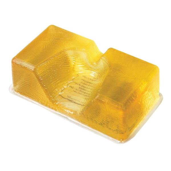 Alimed Positioner Cup Aligel Heel Viscoelastic Polymer 6X3.25X1.75" Gold 1/Pair - 9138602