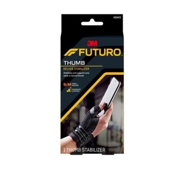 3M Healthcare Stabilizer Orthopedic Futuro Deluxe Thumb Black Size Small/Medium 12/Bx - 45843ENR