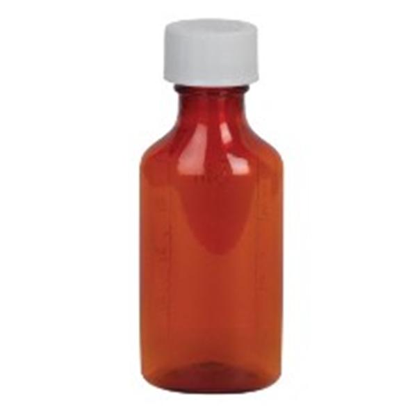 Apothecary Products Vial Medicine Ezy-Dose Plastic 2Oz Amber 132/Ca - 30680