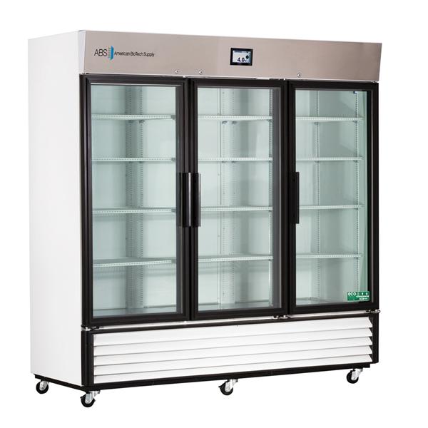 American BioTech Supply(ABS) Refrigerator Lb Templog Premier 72Cf 3 Swng Gls Drs 1 To 10C Cycl Dfrst Ea - ABTHC72TS