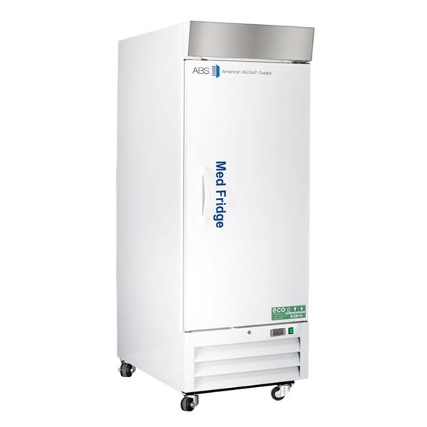 American BioTech Supply(ABS) Rfrgrtr Pharma/Vax Premier Medfridge 26Cf 1 Sld Swng Dr 2 To 8C Cycl Dfrst Ea - PHABTHCS26S