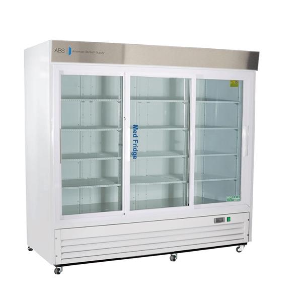 American BioTech Supply(ABS) Rfrgrtr Pharma/Vax Premier Medfridge 69Cf 3 Gls Sld Drs 2 To 8C Cycl Dfrst Ea - PHABTHCS69G