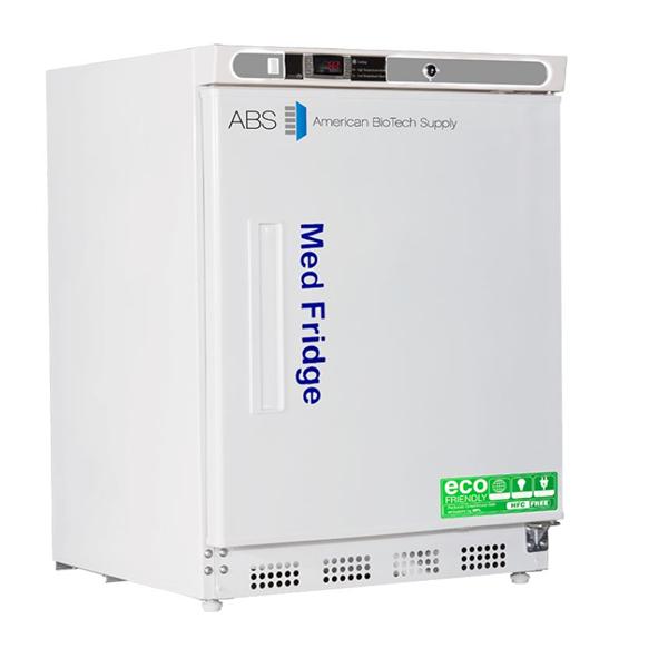 American BioTech Supply(ABS) Rfrgrtr Pharma/Vax Premier Medfridge 4.6Cf 1 Gls Swng Dr 2 To 8C Cycl Dfrst Ea - PHABTHCUCBI0404