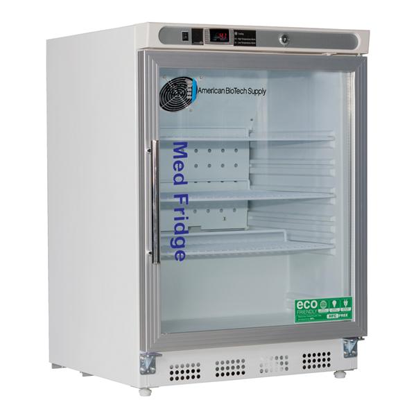 American BioTech Supply(ABS) Rfrgrtr Pharma/Vax Premier Medfridge 4.6Cf 1 Gls Swng Dr 2 To 8C Cycl Dfrst Ea - PHABTHCUCBI0404G