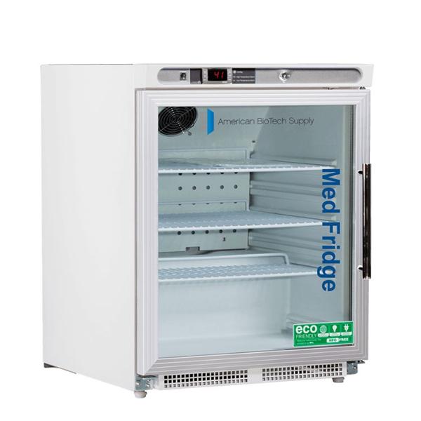 American BioTech Supply(ABS) Refrigerator Pharmaceutical/Vaccine Premier 4.6Cf Gls Dr 2 To 8C Cycl Dfrst Ea - PHUCBI0404GL