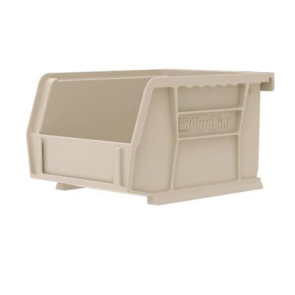 Akro-Mils Bin Storage Akrobins 5-3/8X4-1/8X3" Stone Polymer With Label Holder 24/Ca - 30210STONE