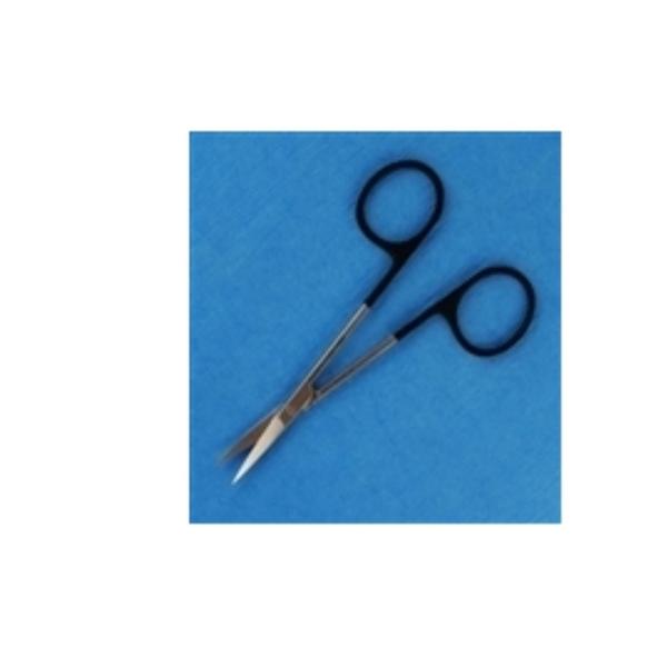 Acuderm Scissors Iris Supercut 4-1/2" Sharp Curved German Stainless Steel Ea - A1004-115SC