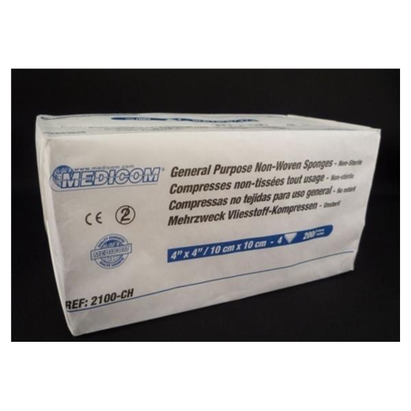 AMD Ritmed Sponge All Purpose Cotton 4X4" 4 Ply Non-Woven Non-Sterile Lf 2000/Case - A2100-CH