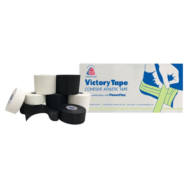Andover Coated Products Tape Victory Athletic Synthetic Fibers/Rubber 2"X15Yd Cohesive Black 24/Ca - ACP120BK-020-150-024