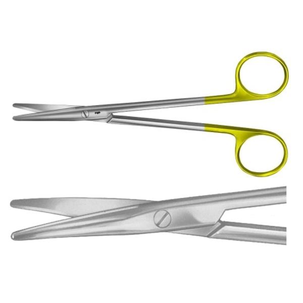 Aesculap Scissors Dissecting Metzenbaum Durotip 5-3/4" Blunt/Blunt Smooth Curved Tc Ea - BC261R
