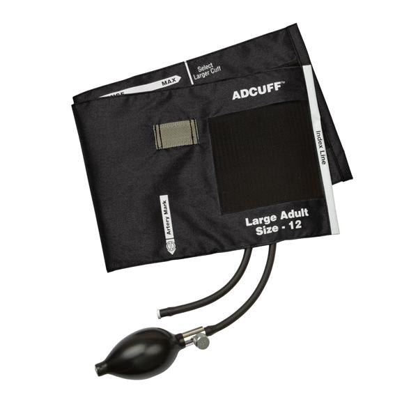 American Diagnostic Corp. Inflation System Bp Adcuff F/ Mrcrl 34-50 Lg Adlt 12 Arm 50Cm/25 Blk Ea - 865-12XBK